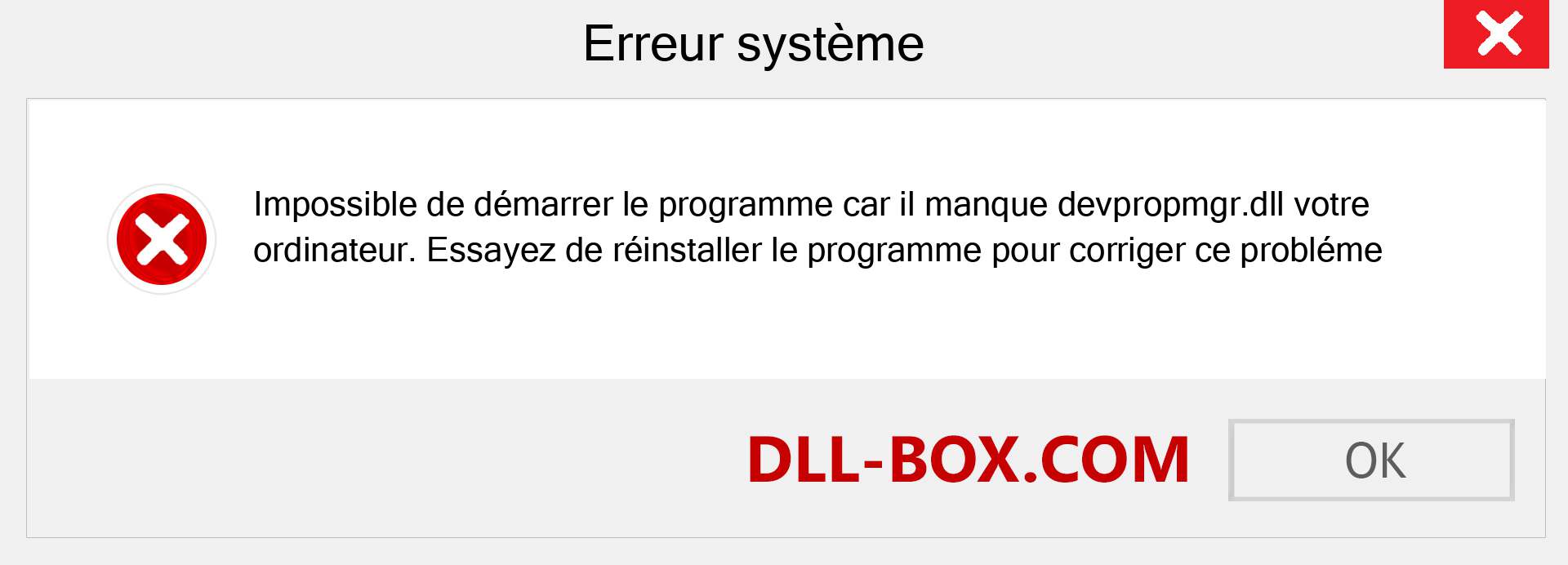 Le fichier devpropmgr.dll est manquant ?. Télécharger pour Windows 7, 8, 10 - Correction de l'erreur manquante devpropmgr dll sur Windows, photos, images